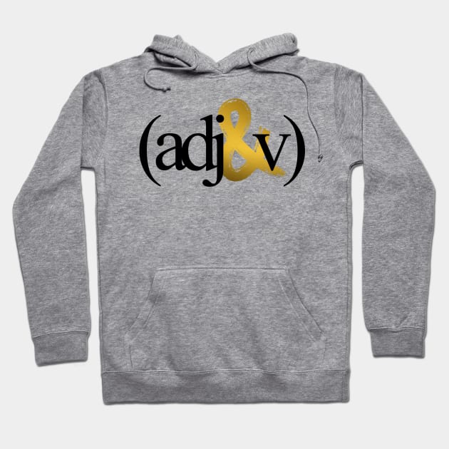 adj&v Logo Tee Hoodie by ADJnV